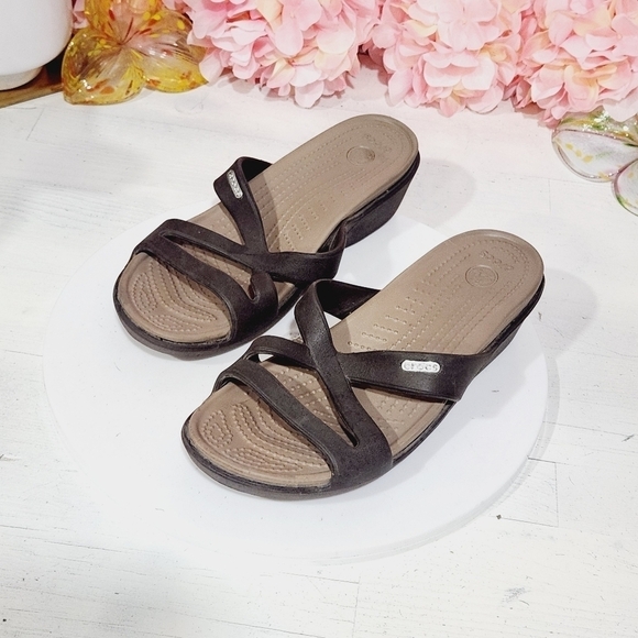 CROCS Shoes - Crocs Wedge Sandal Size 8W